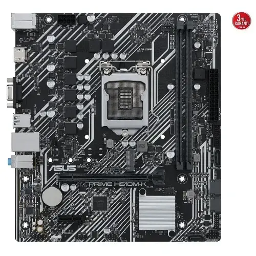 ASUS Prime H510M-K Intel H510 Soket 1200 DDR4 3200(OC)MHz mATX Gaming (Oyuncu) Anakart