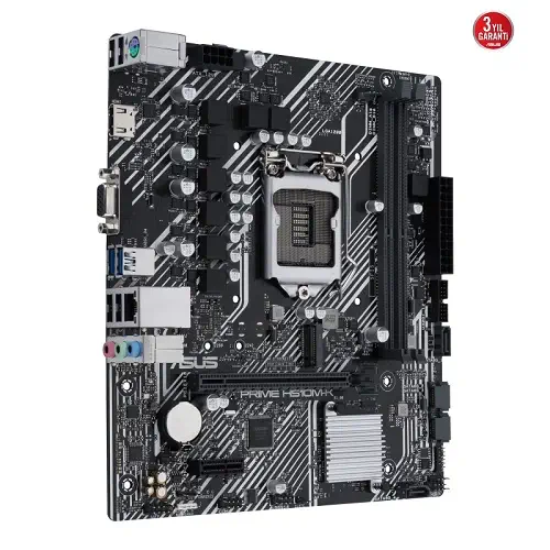 ASUS Prime H510M-K Intel H510 Soket 1200 DDR4 3200(OC)MHz mATX Gaming (Oyuncu) Anakart