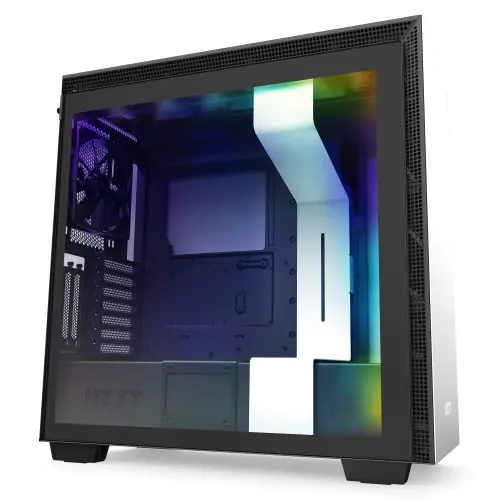 NZXT H710i CA-H710i-W1 Temperli Cam USB Type-C Mat Beyaz E-ATX Mid-Tower Gaming (Oyuncu) Kasa