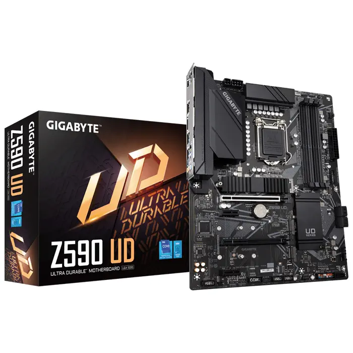 Gigabyte Z590 UD Intel Z590 Soket 1200 DDR4 5333(OC)MHz ATX Gaming (Oyuncu) Anakart