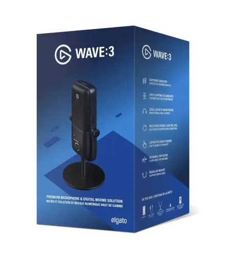 Elgato Wave 3 10MAB9901 Profesyonel Oyun ve Yayıncı Mikrofonu