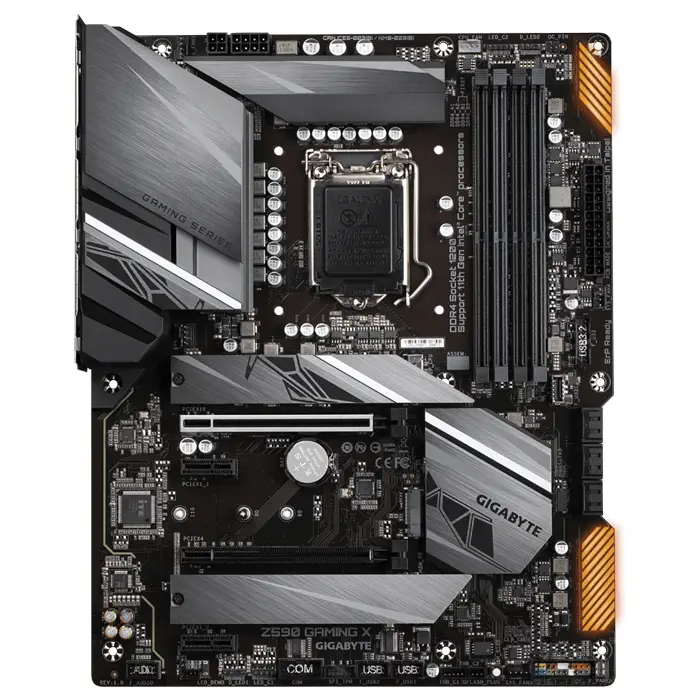 Gigabyte Z590 GAMING X Intel Z590 Soket 1200 DDR4 5333(OC)MHz ATX Gaming (Oyuncu) Anakart