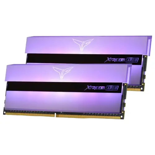 Team T-Force Xtreem ARGB White 16GB (2x8GB) 3200MHz CL16 DDR4 Gaming Ram (TF13D416G3200HC16CDC01)