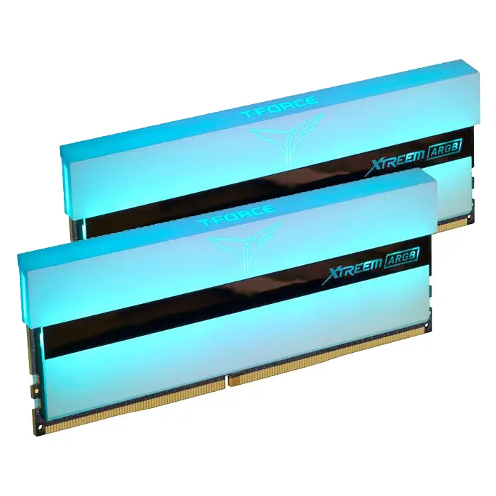Team T-Force Xtreem ARGB White 16GB (2x8GB) 3200MHz CL16 DDR4 Gaming Ram (TF13D416G3200HC16CDC01)