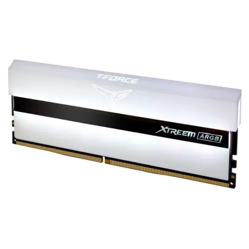 Team T-Force Xtreem ARGB White 16GB (2x8GB) 3200MHz CL16 DDR4 Gaming Ram (TF13D416G3200HC16CDC01)