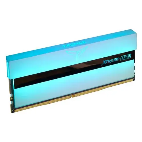 Team T-Force Xtreem ARGB White 16GB (2x8GB) 3200MHz CL16 DDR4 Gaming Ram (TF13D416G3200HC16CDC01)