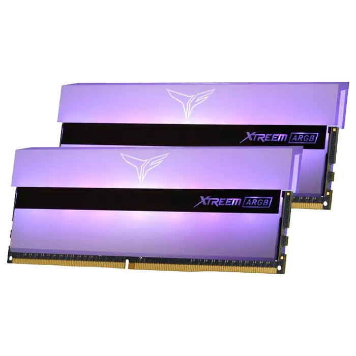Team T-Force Xtreem ARGB White 16GB (2x8GB) 3600MHz CL18 DDR4 Gaming Ram (TF13D416G3600HC18JDC01)