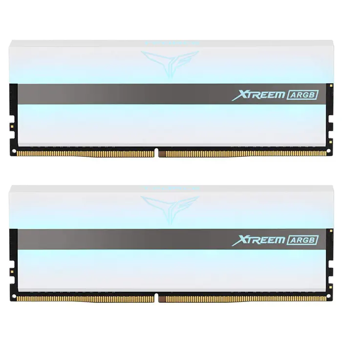 Team T-Force Xtreem ARGB White 16GB (2x8GB) 4000MHz CL18 DDR4 Gaming Ram (TF13D416G4000HC18JDC01)