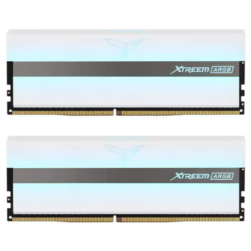 Team T-Force Xtreem ARGB White 16GB (2x8GB) 4000MHz CL18 DDR4 Gaming Ram (TF13D416G4000HC18JDC01)