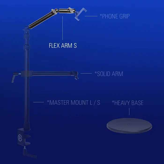 Elgato Flex Arm S 10AAH9901 Multi Mount Flex Arm Kit