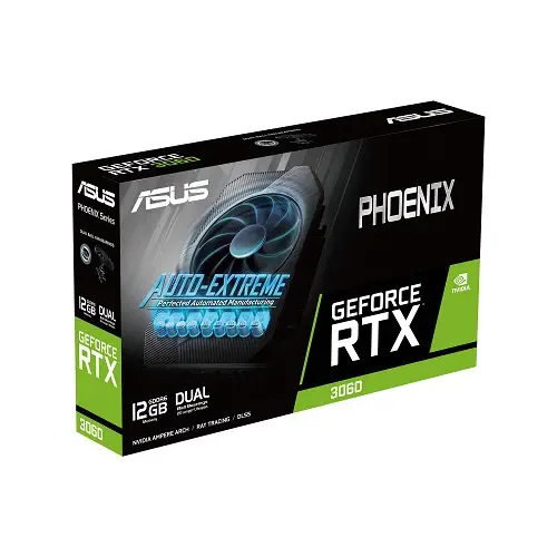 Asus Phoenix GeForce RTX 3060 PH-RTX3060-12G 12GB GDDR6 192Bit DX12 Gaming (Oyuncu) Ekran Kartı