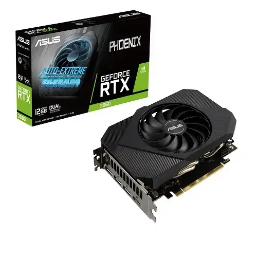 Asus Phoenix GeForce RTX 3060 PH-RTX3060-12G 12GB GDDR6 192Bit DX12 Gaming (Oyuncu) Ekran Kartı