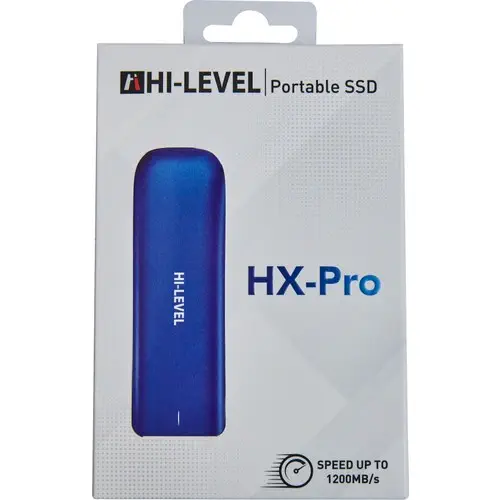 Hi-Level HX Pro HLV-HX/512 512GB 1200MB/s Okuma 1050MB/s Yazma USB 3.2 Gen 2 Type-C Girişli Taşınabilir SSD Disk 