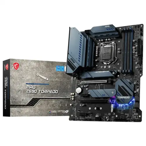 MSI MAG Z590 Torpedo Intel Z590 Soket 1200 DDR4 5333(OC)MHz ATX Gaming (Oyuncu) Anakart