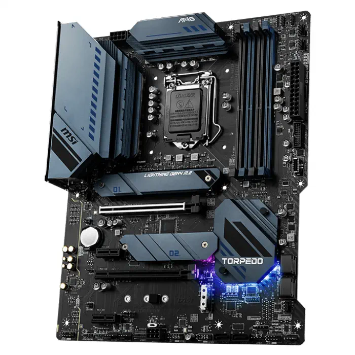 MSI MAG Z590 Torpedo Intel Z590 Soket 1200 DDR4 5333(OC)MHz ATX Gaming (Oyuncu) Anakart