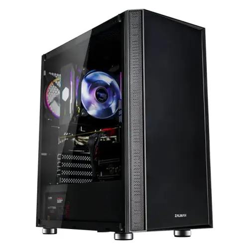 Zalman R2 Black 600W Temperli Cam USB 3.0 Siyah E-ATX Mid-Tower Gaming (Oyuncu) Kasa