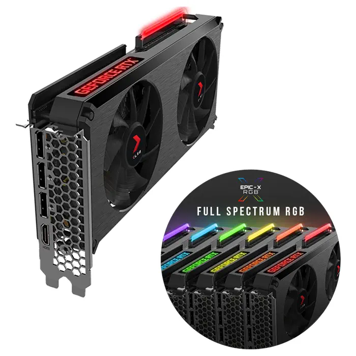 PNY GeForce RTX 3060 Ti 8GB XLR8 Gaming REVEL EPIC-X RGB LHR VCG3060T8LDFXPPB 8GB GDDR6 256Bit DX12 Gaming Ekran Kartı