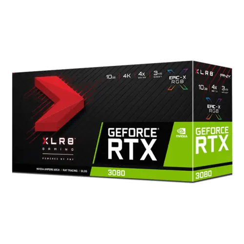 Pny GeForce RTX 3080 10GB XLR8 Gaming UPRISING EPIC-X RGB LHR VCG308010LTFXMPB 10GB GDDR6X 320Bit DX12 Gaming Ekran Kartı