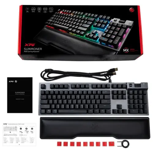 XPG Summoner SUMMONER5A-BKCTR Cherry MX Red Switch TR Q USB Mekanik Kablolu Gaming (Oyuncu) Klavye