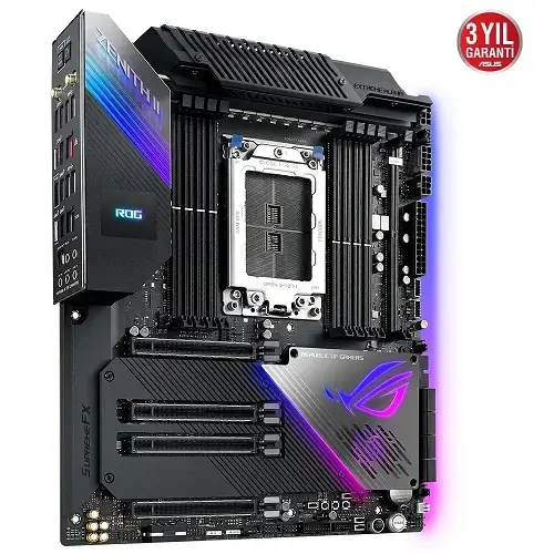 Asus ROG Zenith II Extreme Alpha AMD TRX40 Soket sTRX4 DDR4 4733(OC)MHz E-ATX Gaming (Oyuncu) Anakart