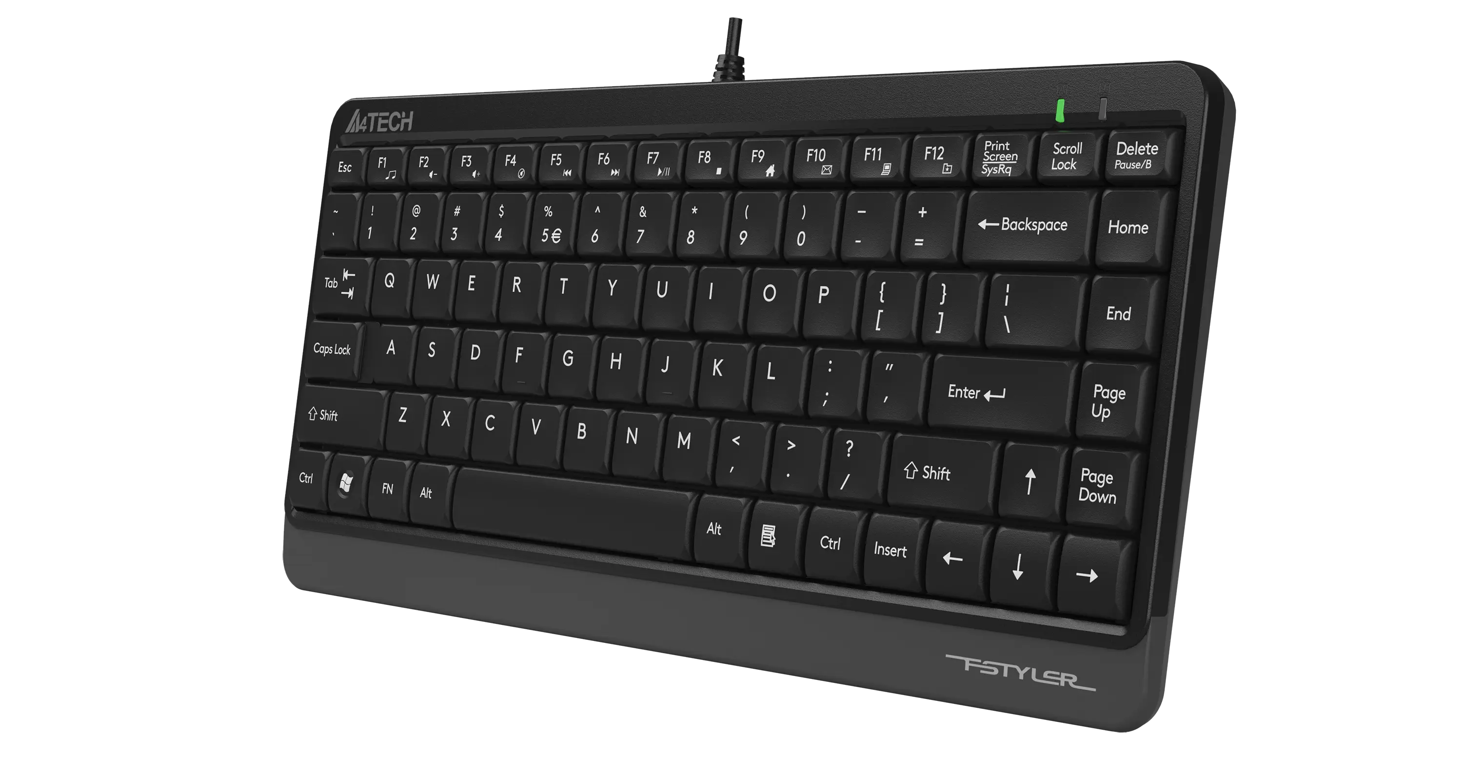 A4 Tech FK11 TR Q USB Gri Multimedya Kablolu Klavye