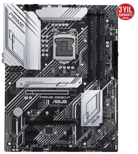 Asus Prime Z590-P WIFI Intel Z590 Soket 1200 DDR4 5133(OC)MHz ATX Gaming (Oyuncu) Anakart