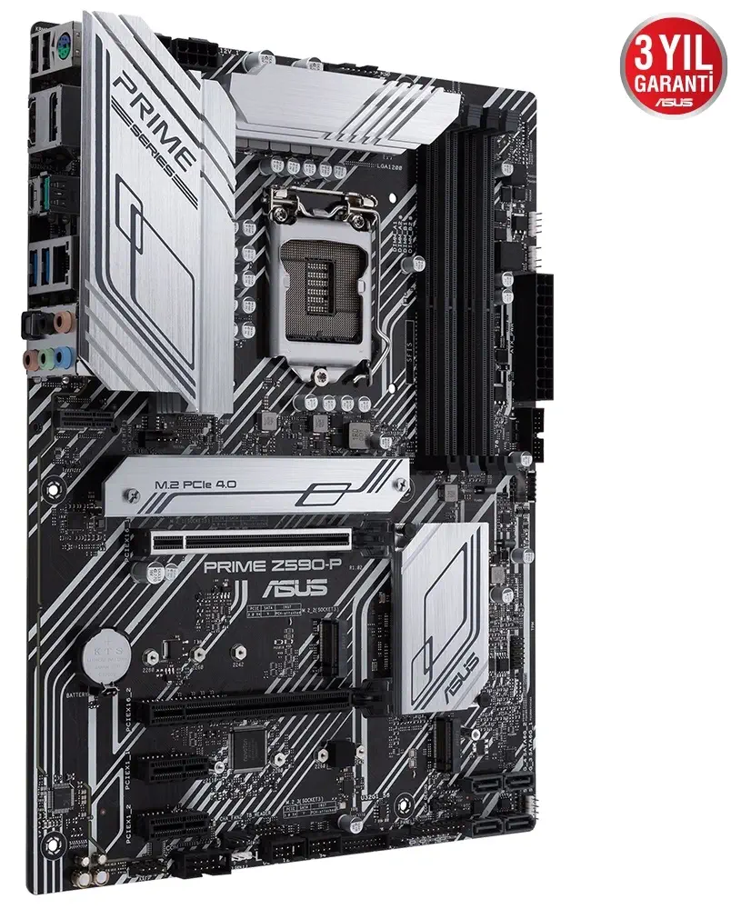 Asus Prime Z590-P WIFI Intel Z590 Soket 1200 DDR4 5133(OC)MHz ATX Gaming (Oyuncu) Anakart