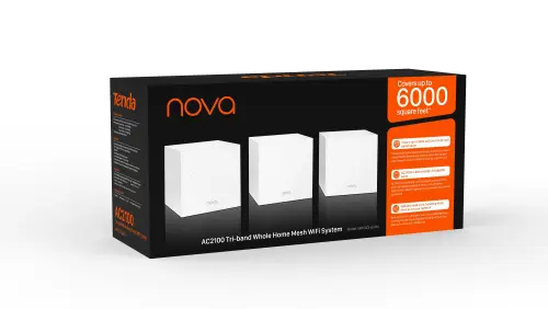 Tenda Nova MW12 AC2100 Kablosuz 3`lü Mesh Router