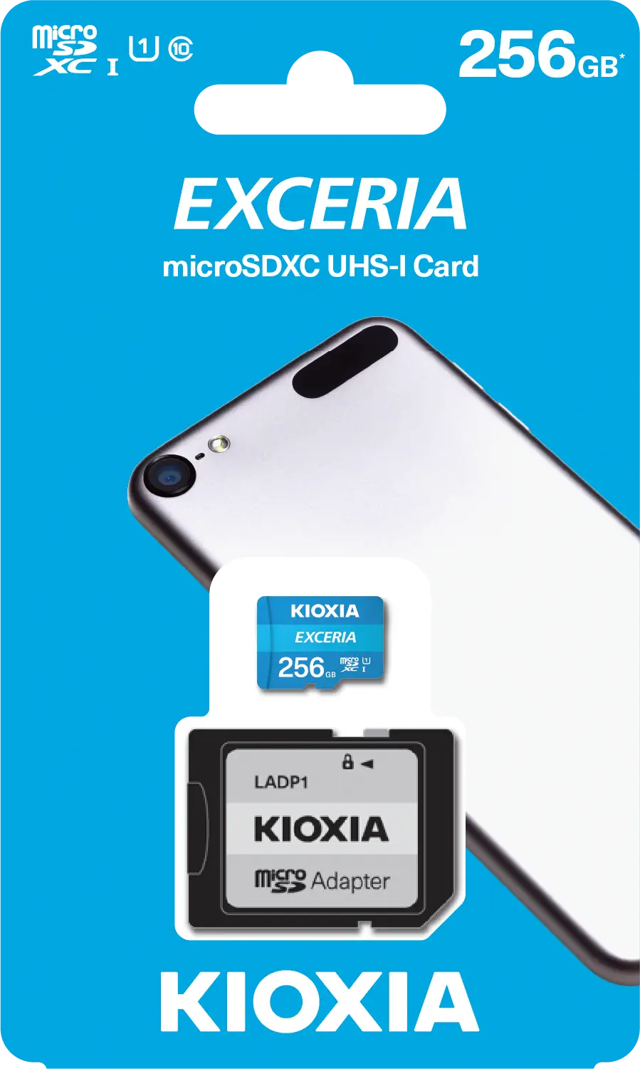Kioxia Exceria LMEX1L256GG2 256GB 100MB/s Okuma Hızlı MicroSD Hafıza Kartı