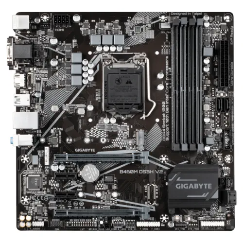 Gigabyte B460M DS3H V2 Intel B460 Soket 1200 DDR4 2933MHz mATX Gaming (Oyuncu) Anakart