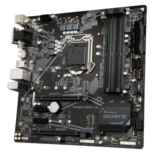 Gigabyte B460M DS3H V2 Intel B460 Soket 1200 DDR4 2933MHz mATX Gaming (Oyuncu) Anakart