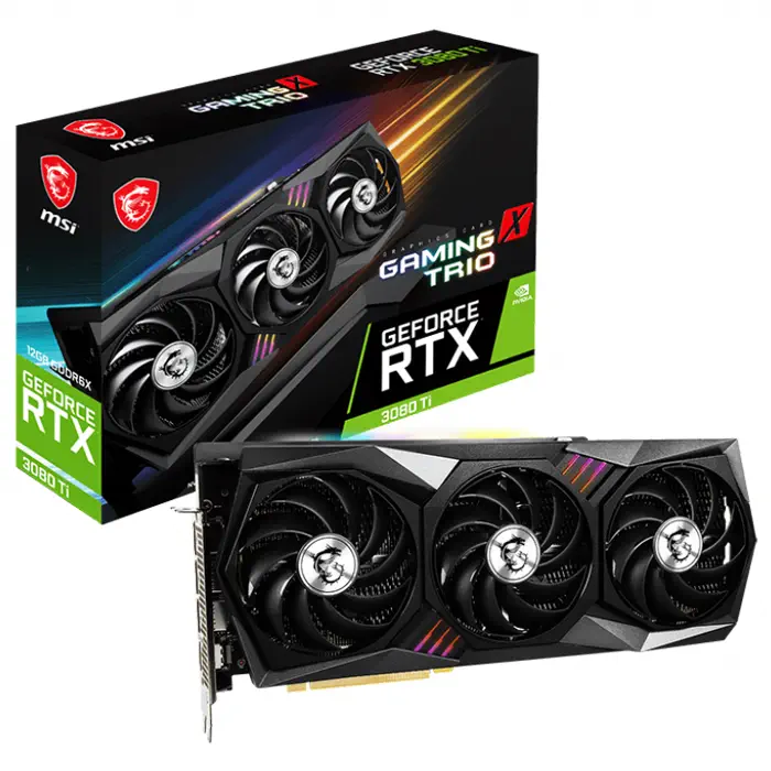 MSI GeForce RTX 3080 Ti GAMING X TRIO 12G 12GB GDDR6X 384Bit DX12 Gaming (Oyuncu) Ekran Kartı