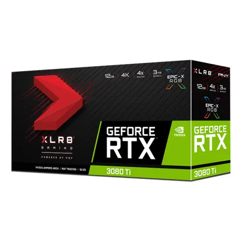 PNY GeForce RTX 3080 Ti 12GB XLR8 Gaming UPRISING EPIC-X RGB VCG3080T12TFXMPB 12GB GDDR6X 384Bit DX12 Gaming (Oyuncu) Ekran Kartı