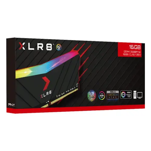 PNY XLR8 Gaming EPIC-X RGB 16GB (1x16GB) 3200MHz CL16 DDR4 Gaming Ram (MD16GD4320016XRGB)