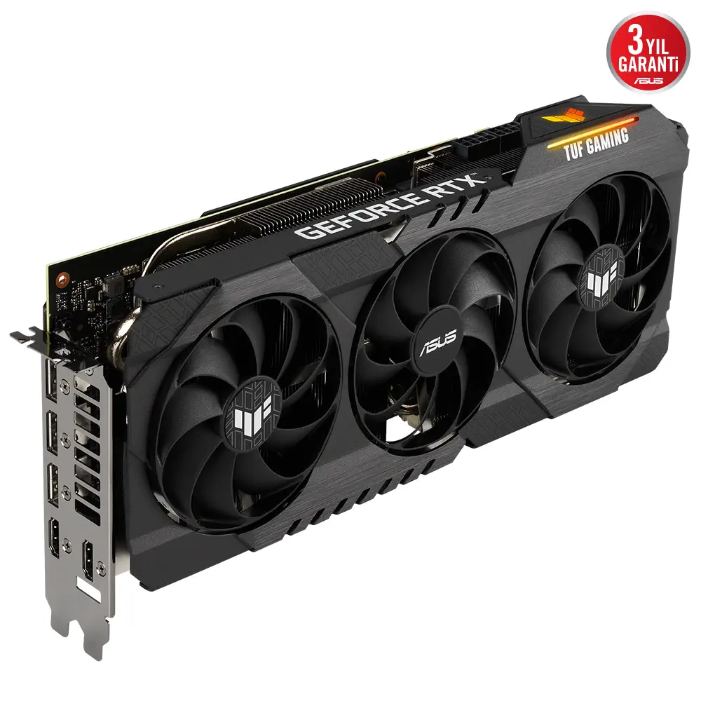 Asus TUF Gaming GeForce RTX 3080 Ti OC TUF-RTX3080TI-O12G-GAMING 12GB GDDR6X 384Bit DX12 Gaming (Oyuncu) Ekran Kartı