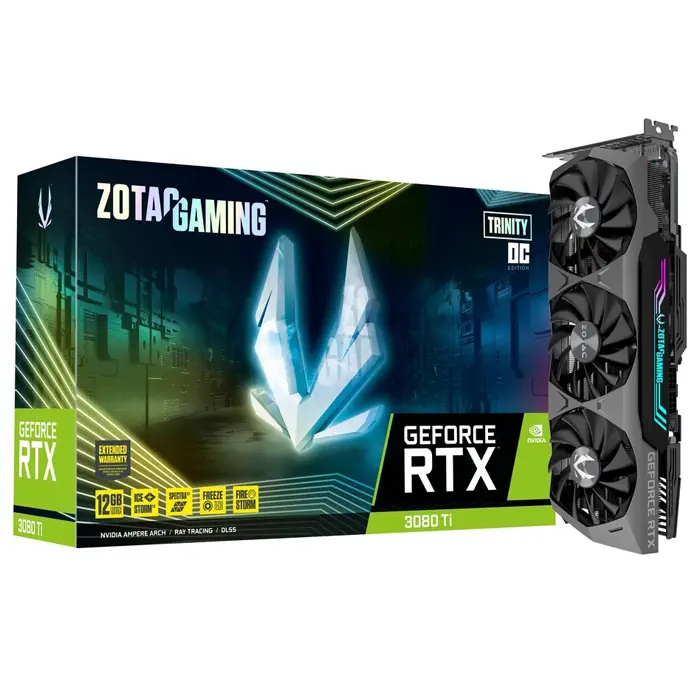 Zotac Gaming GeForce RTX 3080 Ti Trinity OC ZT-A30810J-10P 12GB GDDR6X 384Bit DX12 Gaming (Oyuncu) Ekran Kartı