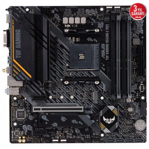 Asus TUF Gaming B550M-E WIFI AMD B550 Soket AM4 DDR4 4600(OC)MHz mATX Gaming (Oyuncu) Anakart