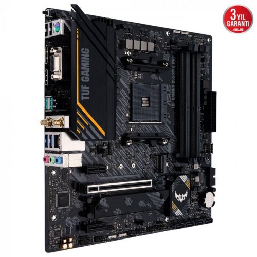 Asus TUF Gaming B550M-E WIFI AMD B550 Soket AM4 DDR4 4600(OC)MHz mATX Gaming (Oyuncu) Anakart