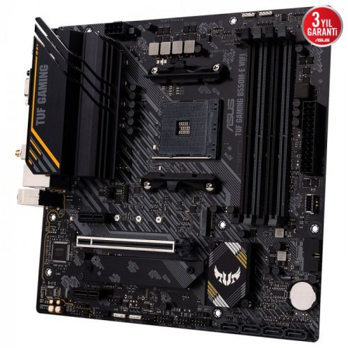 Asus TUF Gaming B550M-E WIFI AMD B550 Soket AM4 DDR4 4600(OC)MHz mATX Gaming (Oyuncu) Anakart