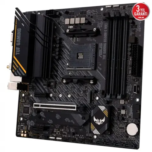 ASUS TUF Gaming B550M-E WIFI AMD B550 Soket AM4 DDR4 4600(OC)MHz mATX Gaming (Oyuncu) Anakart