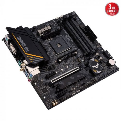 Asus TUF Gaming B550M-E WIFI AMD B550 Soket AM4 DDR4 4600(OC)MHz mATX Gaming (Oyuncu) Anakart