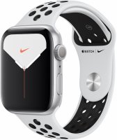 Apple Watch Nike Seri 5 GPS 44mm MX3V2TU/A Gümüş Alüminyum Kasa ve Pure Platinum/Siyah Nike Spor Kordon Akıllı Saat