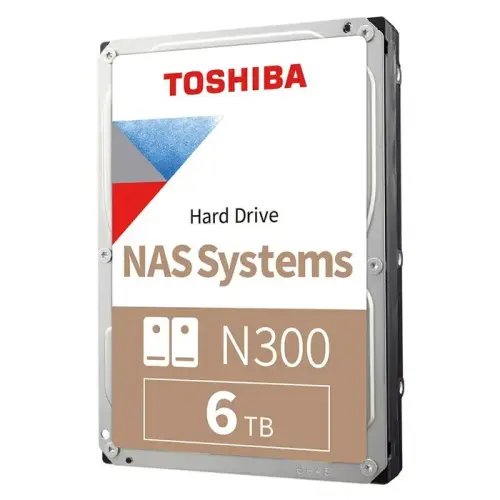 Toshiba N300 HDWG160UZSVA 6TB 7200Rpm 256MB SATA 3 NAS Harddisk