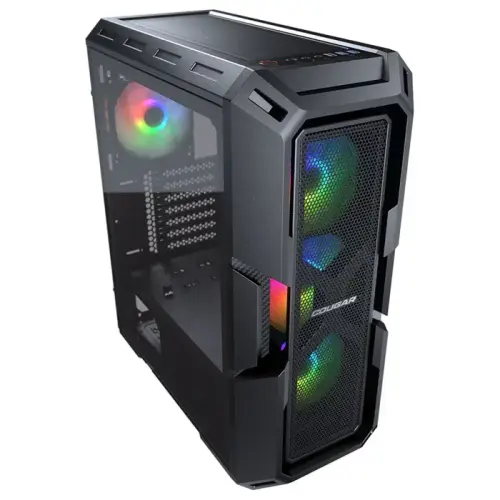 Cougar MX440 Mesh RGB CGR-56C1B-MESH-RGB-C 750W 80+ Bronze Temperli Cam Mesh USB 3.0 ATX Mid-Tower Gaming (Oyuncu) Kasa