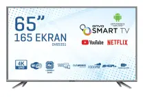 Onvo OV65351 65 inç 165 Ekran Dahili Uydu Alıcılı Ultra HD Android Smart LED TV