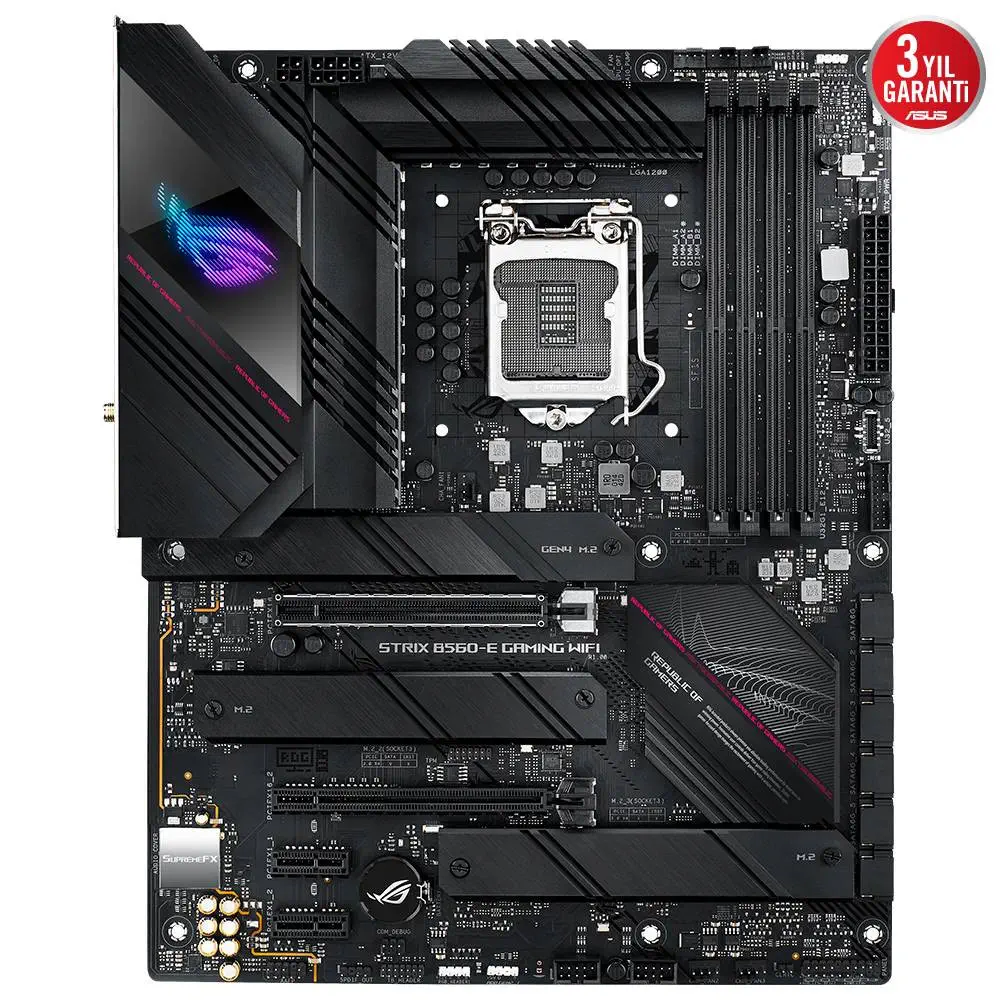 Asus ROG Strix B560-E Gaming WIFI Intel B560 Soket 1200 DDR4 5333(OC)MHz ATX Gaming (Oyuncu) Anakart