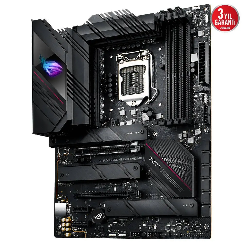 Asus ROG Strix B560-E Gaming WIFI Intel B560 Soket 1200 DDR4 5333(OC)MHz ATX Gaming (Oyuncu) Anakart