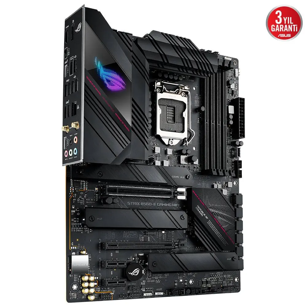 Asus ROG Strix B560-E Gaming WIFI Intel B560 Soket 1200 DDR4 5333(OC)MHz ATX Gaming (Oyuncu) Anakart