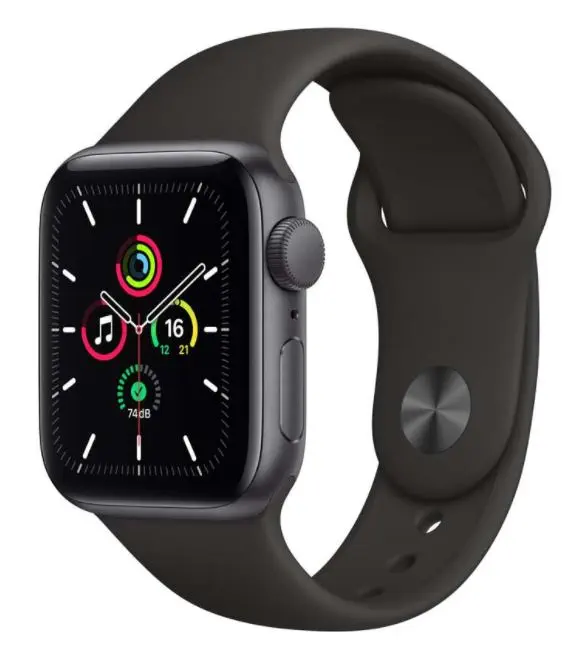 Apple Watch SE 40mm GPS Space Gray Alüminyum Kasa ve Siyah Spor Kordon MYDP2TU/A