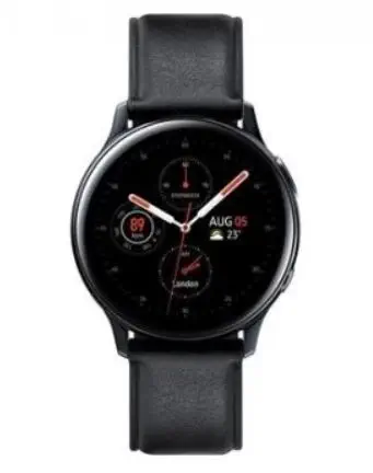 Samsung Galaxy Watch Active2 40mm Paslanmaz Çelik Siyah-SM-R830NSKATUR Akıllı Saat – Distribütör Garantili